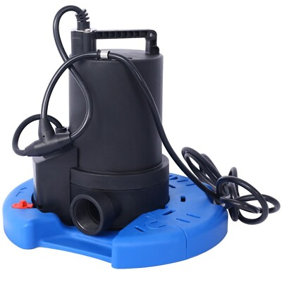 #ad 1 4 HP Automatic Swimming Pool Cover Pump 120 V Submersible Water Pump