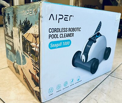#ad #ad AIPER Cordless Robotic Automatic Pool Cleaner Vacuum5000 mAh Rechargeable USED