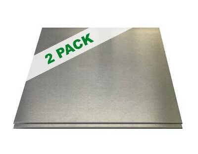 2 PACK 1 8quot; .125 Aluminum Sheet Plate 6quot; x 6quot; 5052