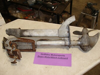 #ad 1930#x27; 40#x27;s Sears Water Witch outboard motor 571.14 lower drive unit prop