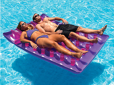 #ad #ad Swimline 9036 Inflatable Two Person Swimming Pool French Mattress Air Float
