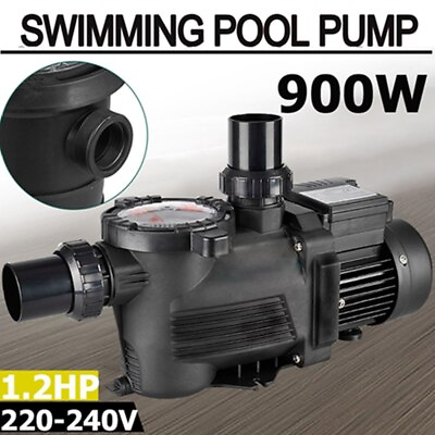 #ad 1.2 HP In Ground Swimming Pool Pump With Strainer 220V 240V 1.5quot; Inlet Outlet