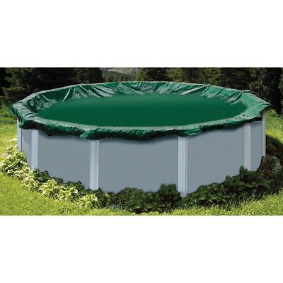 #ad Swimline Winter Pool Cover 22#x27;x22#x27; Green Polyethylene UV Resistant Heavy Duty