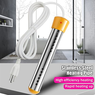 #ad 2000w Electric Heating Rod Water Heater Boiler Swimming Pool Heater Portable