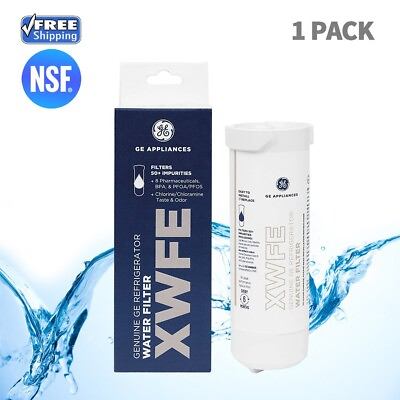 #ad GE XWFE Refrigerator Replacement Water Filter Without Chip 1 PACK