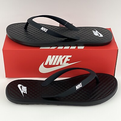 #ad Nike Black Men#x27;s Flip Flop Thong Sandals Sides Flops OnDeck CU3958 002