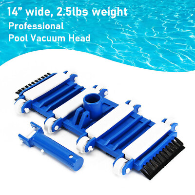 #ad #ad Professional 14quot; Swimming Pool Vacuum Brush Head Cleaner Weighted US STOCK
