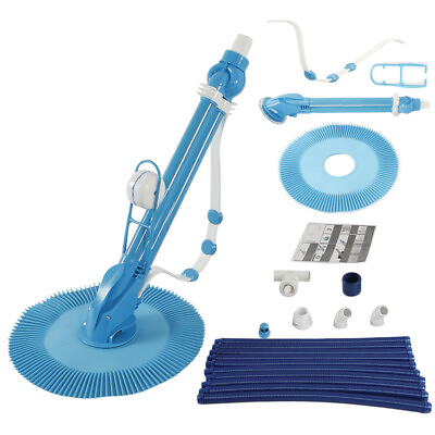 #ad Automatic Inground Above Ground Swimming Pool Cleaner with 10pcs Vacuum Hose Set