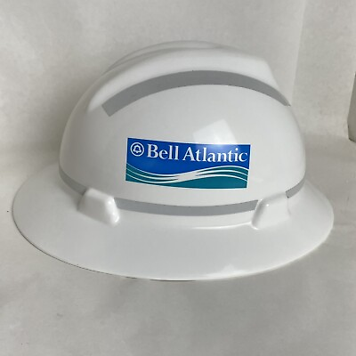 #ad #ad Bell Atlantic Hardhat Medium Telephone Company Lineman w Original bag Hard Hat