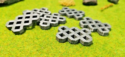 6 Piece Grass Pavers Diorama Landscaping Construction Site Charge Scale 1:14