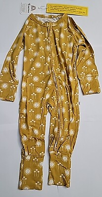 #ad #ad Emerson And Friends Sunny Days Bamboo PJ Convertible Footie Romper 6 12M