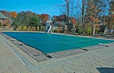 #ad #ad Original Mesh 12#x27; x 24#x27; Rectangle Inground Pool Safety Cover; Green 12 Yr