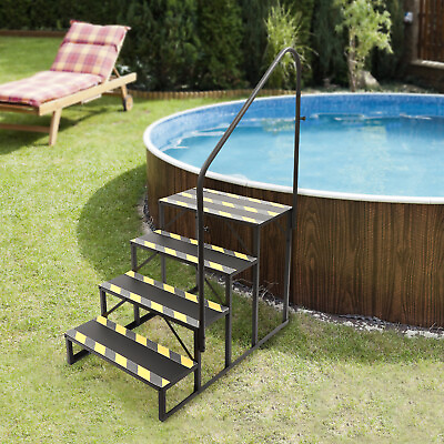 #ad Portable Swimming Pool Ladder Above Ground Portable Step Stool Home Decor