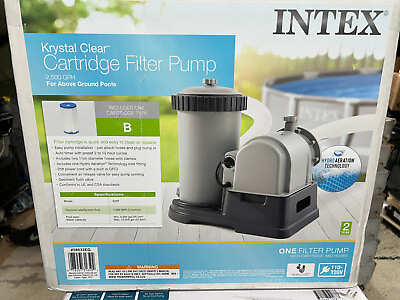 #ad Intex 28633EG 2500 GPH Above Ground Swimming Pool Cartridge Filter Pump System