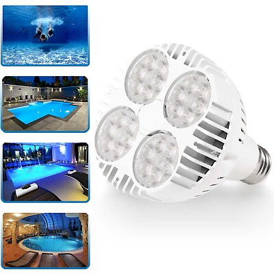 #ad 120V 45W LED Pool Light Bulb 6000K Daylight White Replace 500W for Inground Pool