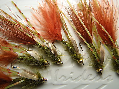 #ad #ad Irideus Custom Swimming Olive Oil Wooly Bugger Trout Fly Fishing Fly Steelhead