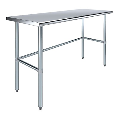 #ad #ad 24 in. x 60 in. Open Base Stainless Steel Work Table Residential amp; Commercial