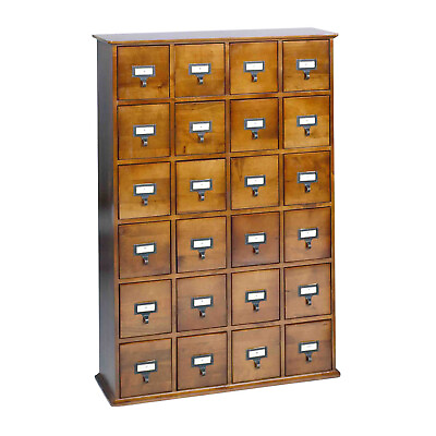 #ad #ad LESLIE DAME Library Card Catalog Cabinet Large Apothecary Cabinet 24 Drawers