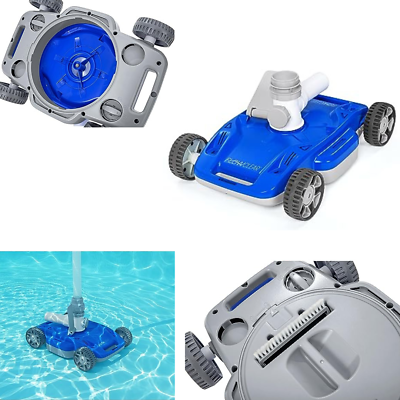 #ad #ad FlowClear AquaDrift Automatic Above Ground Swimming Pool Vacuum Cleaner Blue