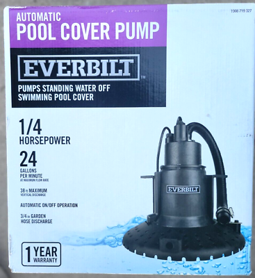 #ad Everbilt 1 4 hp Submersible Pool Cover Pump