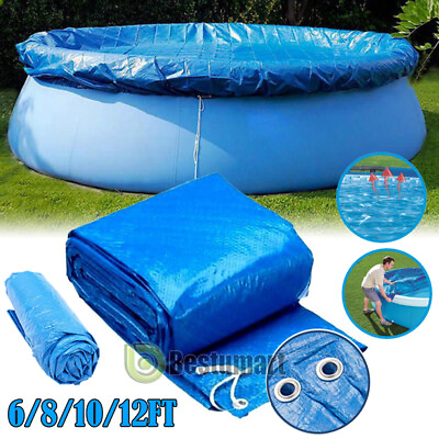 #ad Above Ground Swimming Pool Solar Cover for Winter Round Safety PE 6 8 10 12 FT