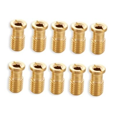 #ad 10 Pack Pool Cover Brass Anchor Head Screw Bolt for Pool Cover Anchors for