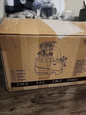 #ad #ad Intex 2100 Gallon 26645EH Sand Filter Pump. Only Box 2 Of 2. Missing Box 1.