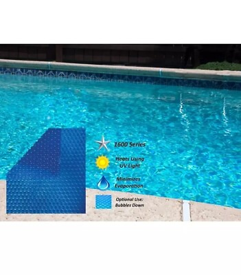 #ad 1600 Series Swimming Pool Blue Solar Heating Blanket Cover 12x24