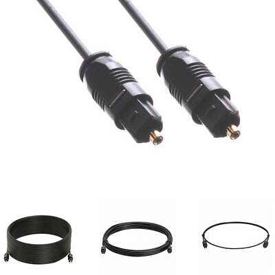 Toslink Optical Cable Digital Audio Fiber Optic SPDIF Sound Cord Wire Dolby DTS