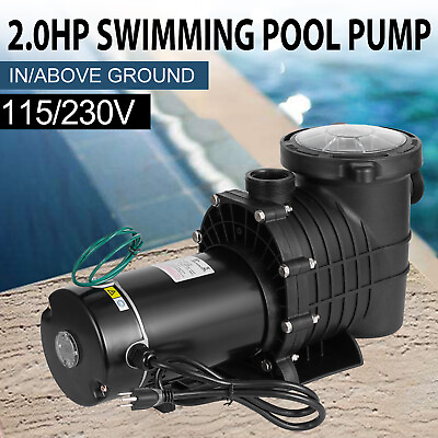 #ad Hayward 2.0 HP 6800 GPH In Above Ground Swimming Pool Pump w Strainer Basket