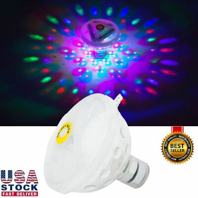 #ad Floating Underwater RGB LED Disco Light Glow Show Swimming Pool Hot Tub Spa Lamp
