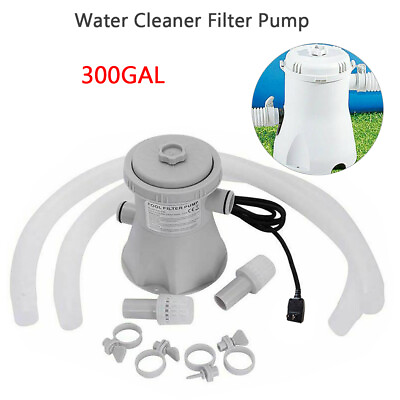 #ad Electric Swimming Pool Filter Pump For Above Ground Pools Cleaning Tool New