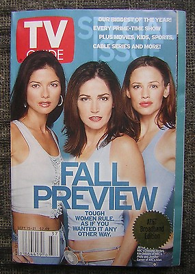 #ad Sept. 15 21 2001 TV GUIDE Fall Preview Issue quot;Tough Women Rulequot; Cover