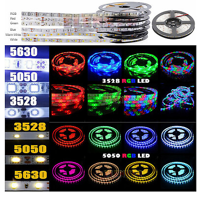 Wholesale LED Strip Lights 3528 5050 5M 10M 15M 20M RGB SMD 12V Roll Waterproof