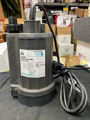 #ad Water Ace Pump Co. Model RES 1 6 HP Submersible Utility Pump
