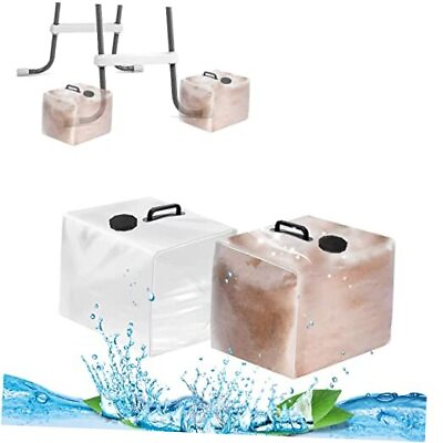 #ad Clear Swimming Pool Ladder Weights Universal Plastic Pool Steps SandBag for