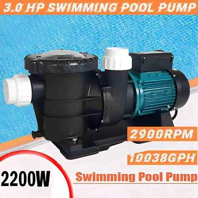 #ad #ad 3 HP Inground Swimming Pool Pump Motor Strainer For Hayward Replacement 220 240V
