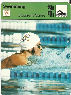 #ad #ad 1977 79 Sportscaster Card #29 14 Swimming David Wilkie