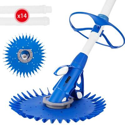 Automatic Pool Cleaner Swimming Pool Vacuum Inground Above Ground w 14 Hoses