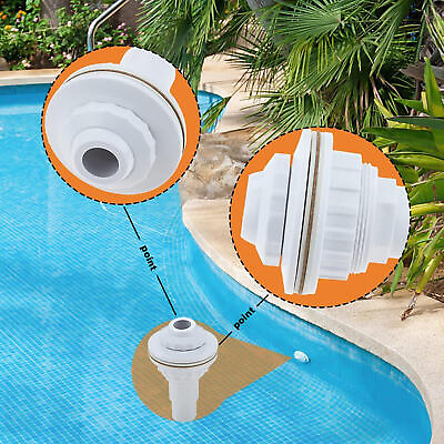 #ad #ad Above Ground Pool Complete Return Inlet Jet Fitting Draining Accessory