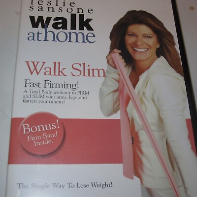 #ad Leslie Sansone#x27;s Walk Slim Fast Firming with Firming Band DVD FREE SHIPPIN