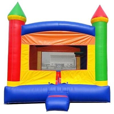 Commercial Inflatable Bounce House Rainbow Blow Up Jumper Castle with Blower