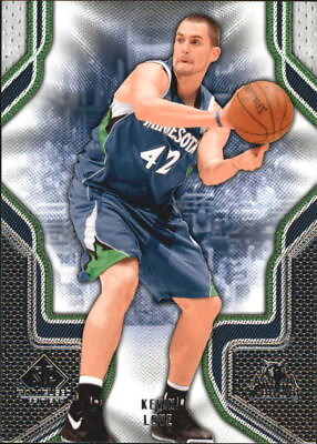 #ad 2009 10 SP Game Used Minnesota Timberwolves Basketball Card #52 Kevin Love