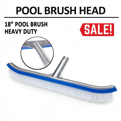 #ad Inground Swimming Pool Brush With Aluminium Handle Plastic Wall Brush Handheld
