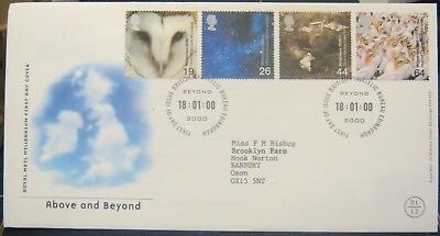 #ad GB FDC 2000 Millennium Above and Beyond addressed