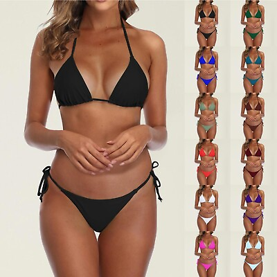 #ad Bikini Swimsuits For Women With Shorts Two Piece Stretchy Loose Surfing Swimming