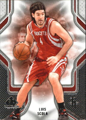 #ad #ad 2009 10 SP Game Used Houston Rockets Basketball Card #58 Luis Scola