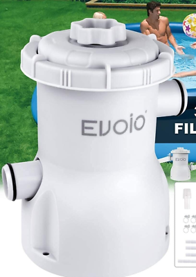 Evoio 300 Gallons Electric Cartridge Swimming Pool Filters Pump New in Box