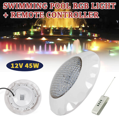 45W RGB Swimming LED Pool Lights underwater light IP68 Waterproof Garden Spa