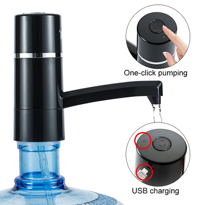 USB Water Bottle Jug Dispenser Automatic Electric Switch Pump Home Camping Party
